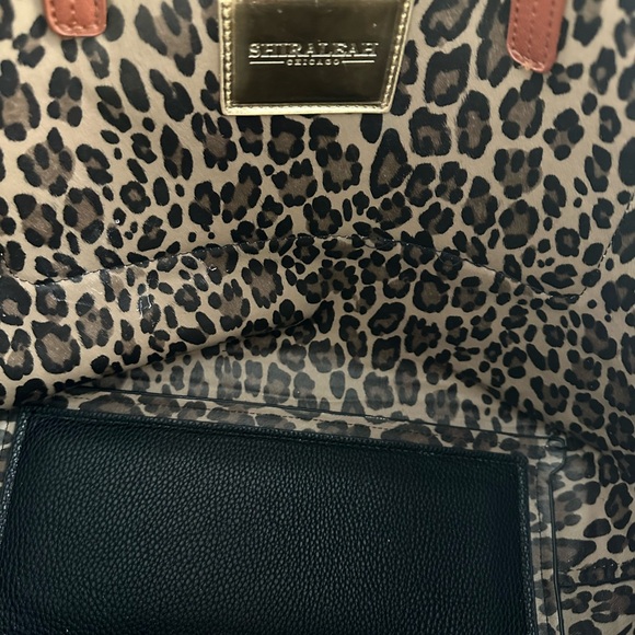 Shiraleah Black and Brown Women's Vegan Leather Tote Bag. New Without Tags - Picture 5 of 6